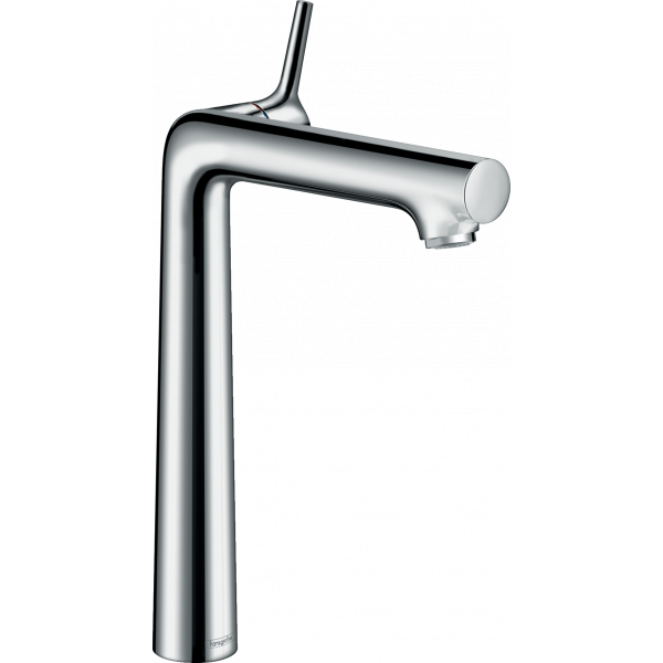 фото Смеситель hansgrohe talis s для раковины с высоким изливом и сливным гарнитуром хром