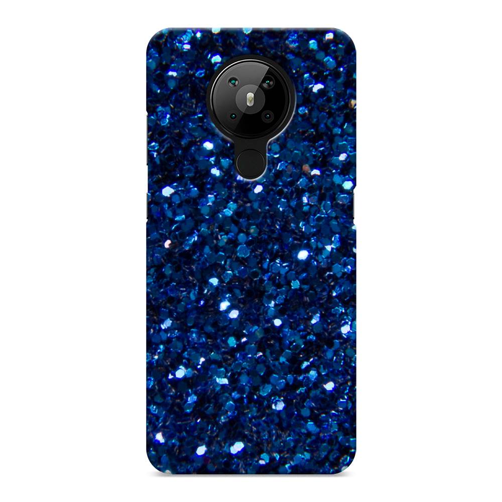 фото Чехол awog "синие блестки рисунок" для nokia 5.3