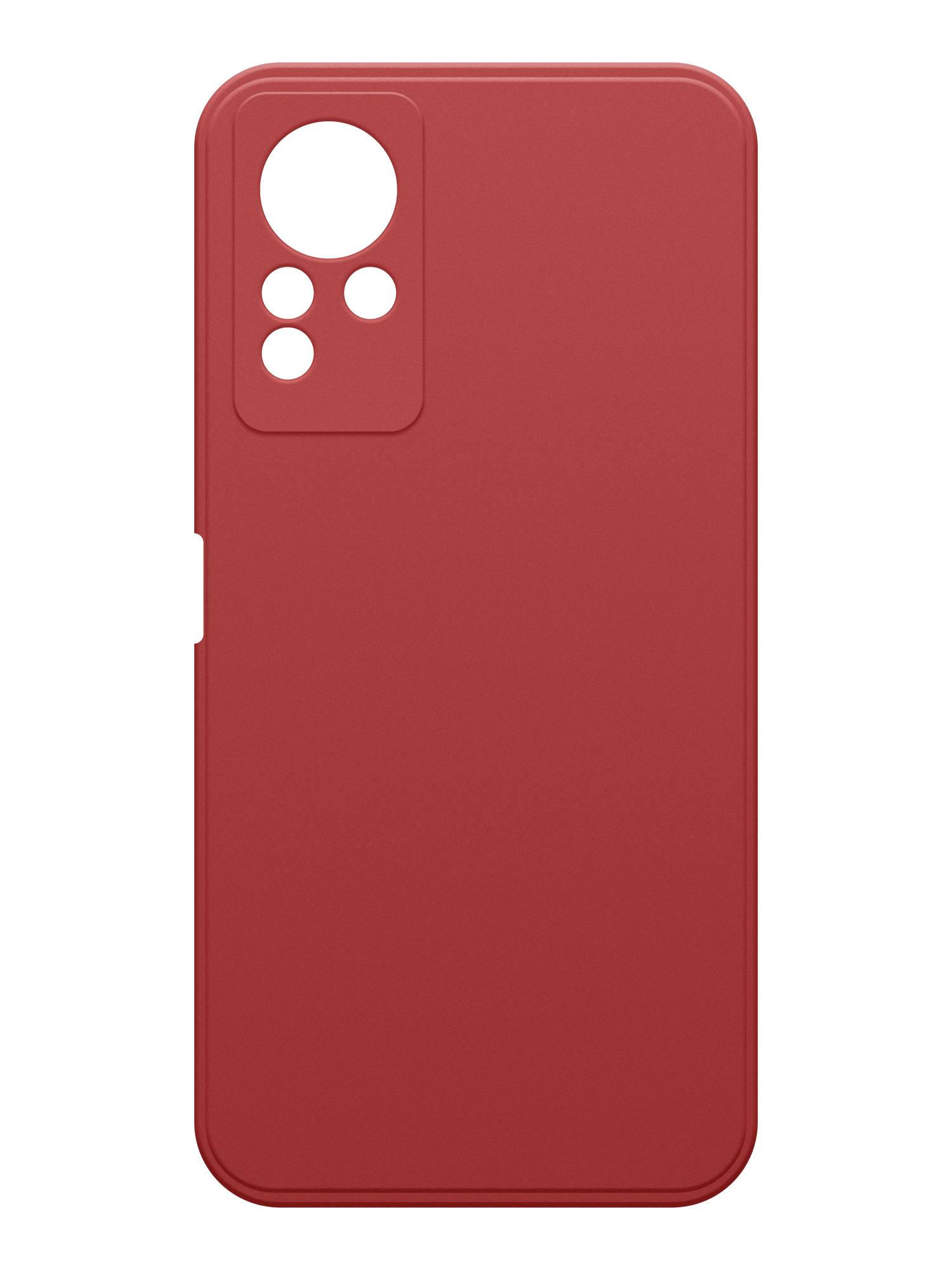 

Чехол Brozo на Infinix Note 12, с силиконом Soft touch, красный, Infinix Note 12
