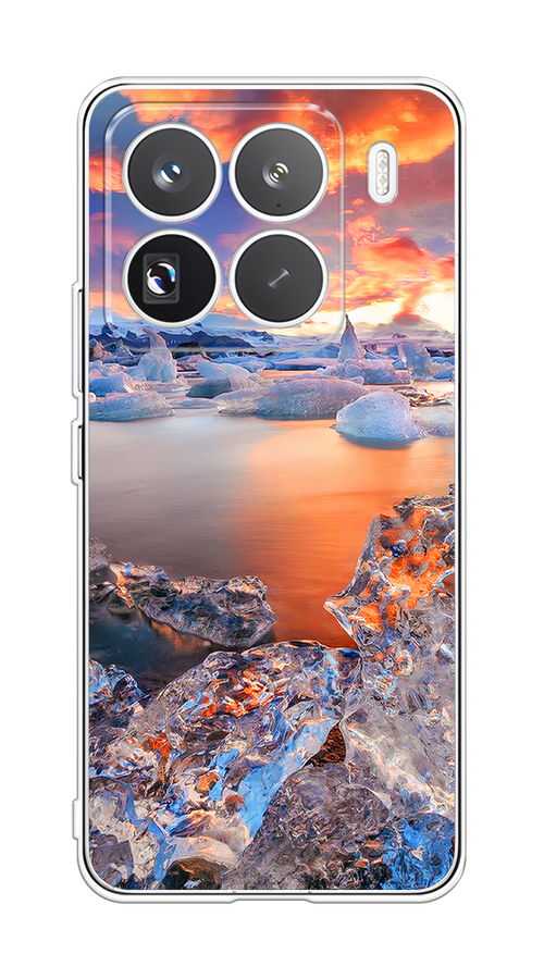 

Чехол на Xiaomi 15 Pro Ледники, Синий;оранжевый, 323750-1