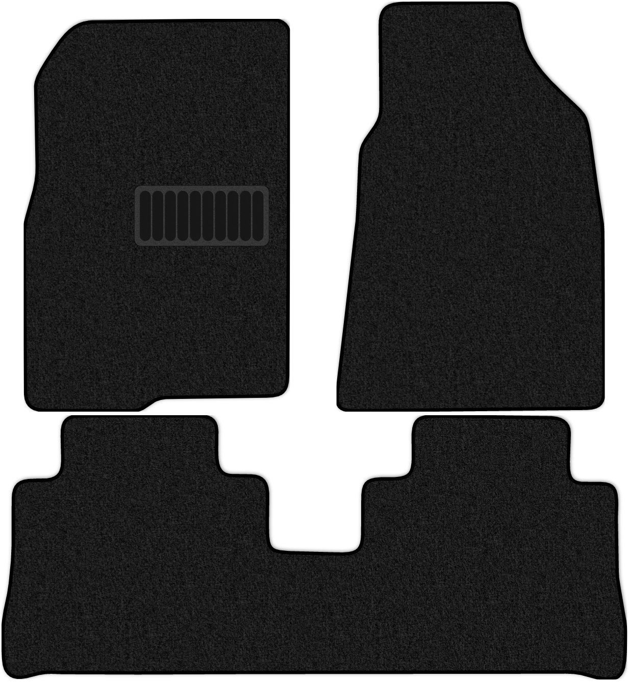 фото Коврики в салон комфорт для opel antara 1 (c105) 2006 - 2011, 3 шт. черный, текстиль allmone