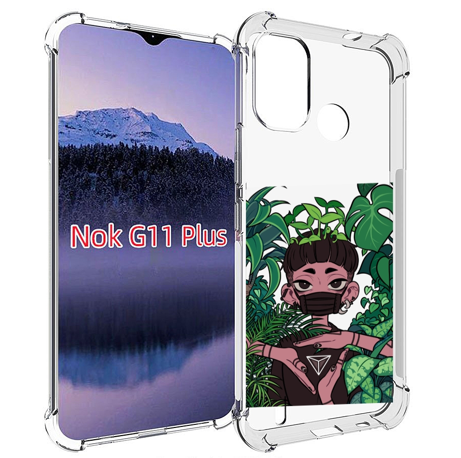 

Чехол MyPads девушка в природе женский для Nokia G11 Plus, Прозрачный, Tocco