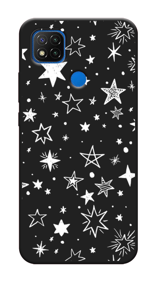 

Чехол Awog на Xiaomi Redmi 9C "Звездочки графика белая", Разноцветный, 39052-1