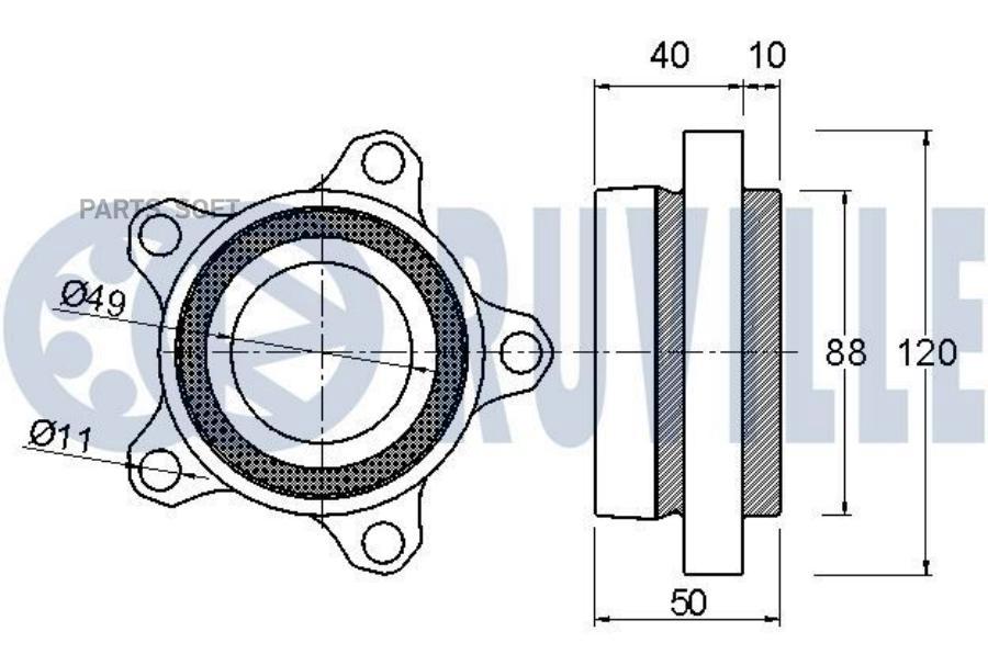 

Ремкомплект Подшипника Ступицы Ford Transit 06-14 221394