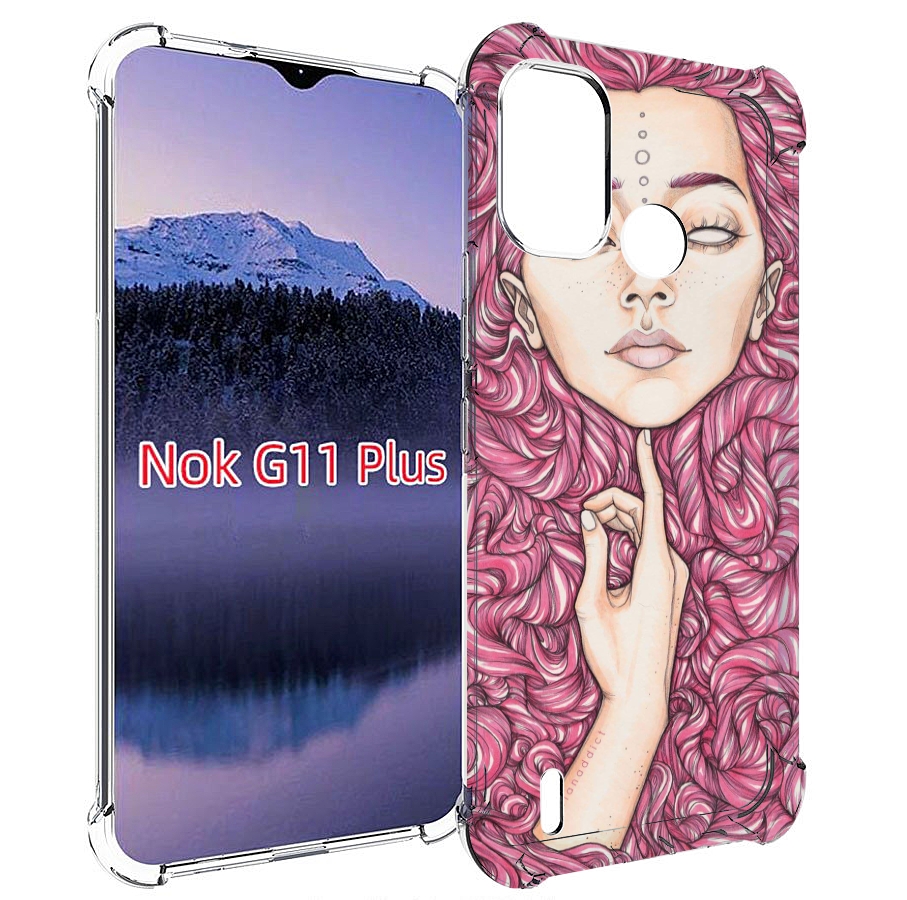 

Чехол MyPads девушка утонула в волосах женский для Nokia G11 Plus, Прозрачный, Tocco
