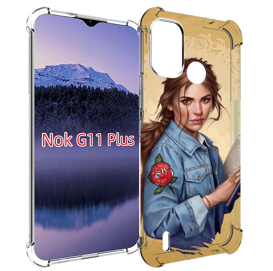 

Чехол MyPads девушка-в-бежевом-фоне для Nokia G11 Plus, Прозрачный, Tocco