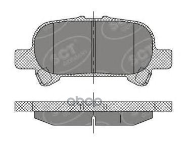 

Колодки тормозные (комплект 4 шт.) SP 401
