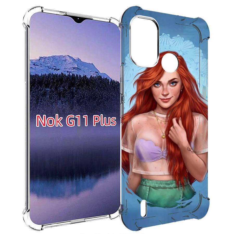 

Чехол MyPads девушка-в-голубом-фоне женский для Nokia G11 Plus, Прозрачный, Tocco
