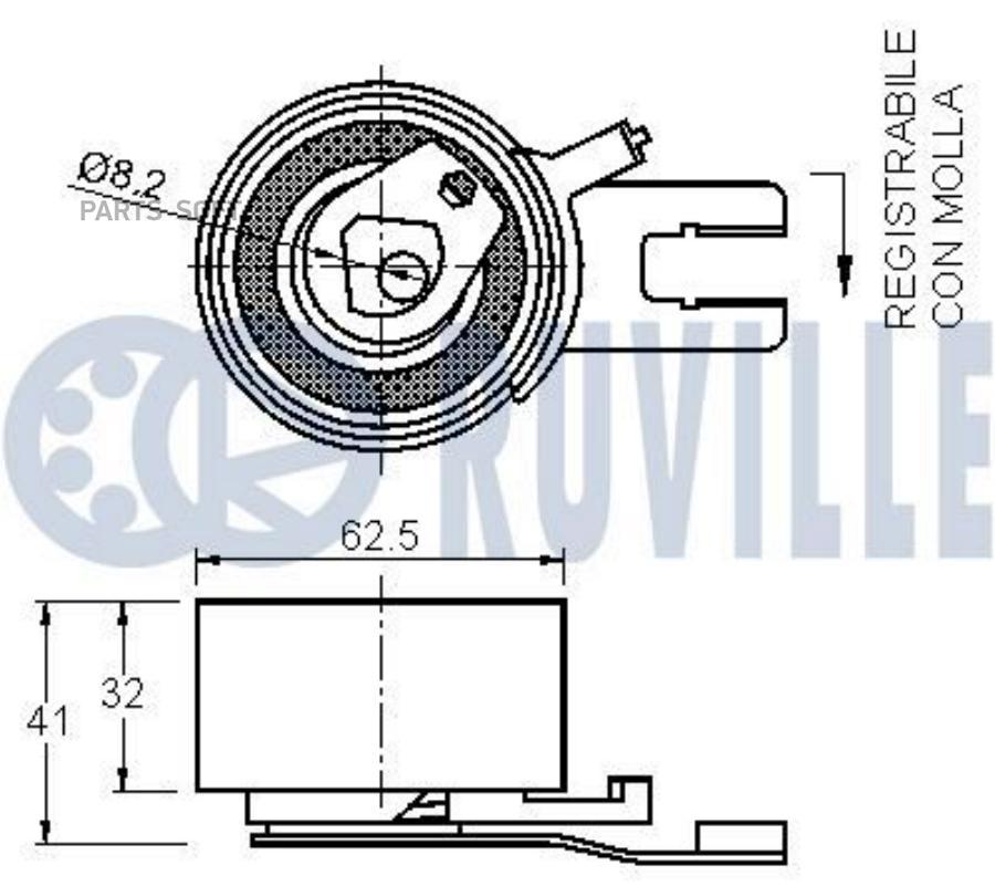 

Ролик Грм Volvo S80 I 98-08/Xc90 I 2.9-3.0I 98-15