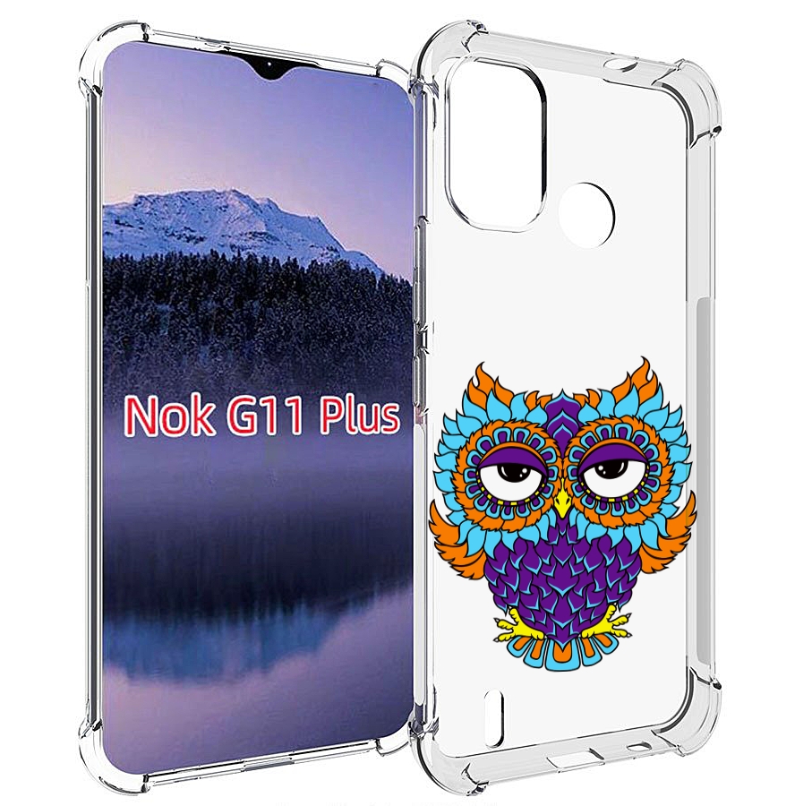 

Чехол MyPads Цветная сова для Nokia G11 Plus, Прозрачный, Tocco