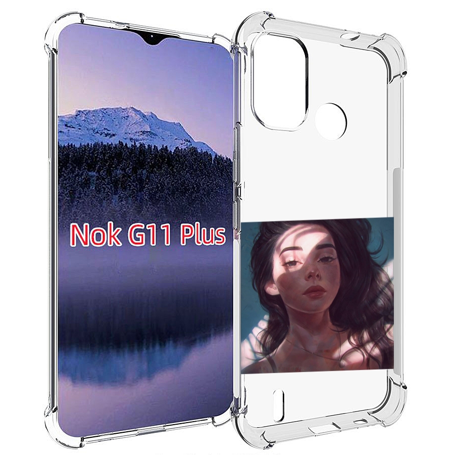 

Чехол MyPads девушка-в-лучах женский для Nokia G11 Plus, Прозрачный, Tocco