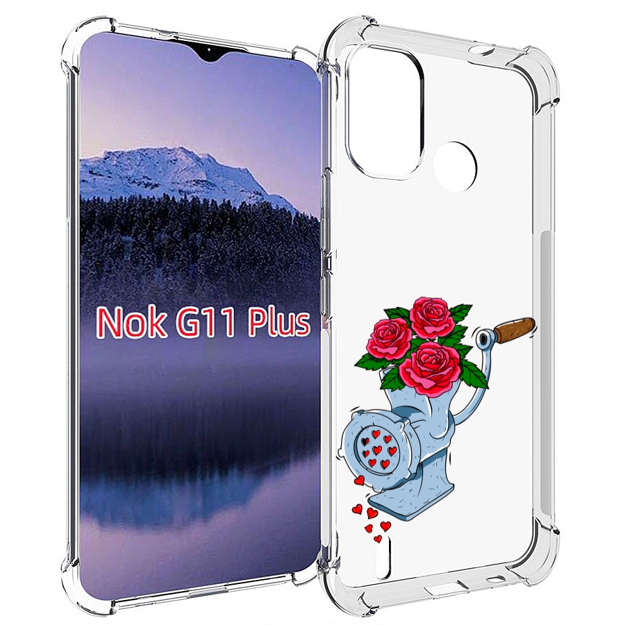 

Чехол MyPads Цветочные сердца для Nokia G11 Plus, Прозрачный, Tocco