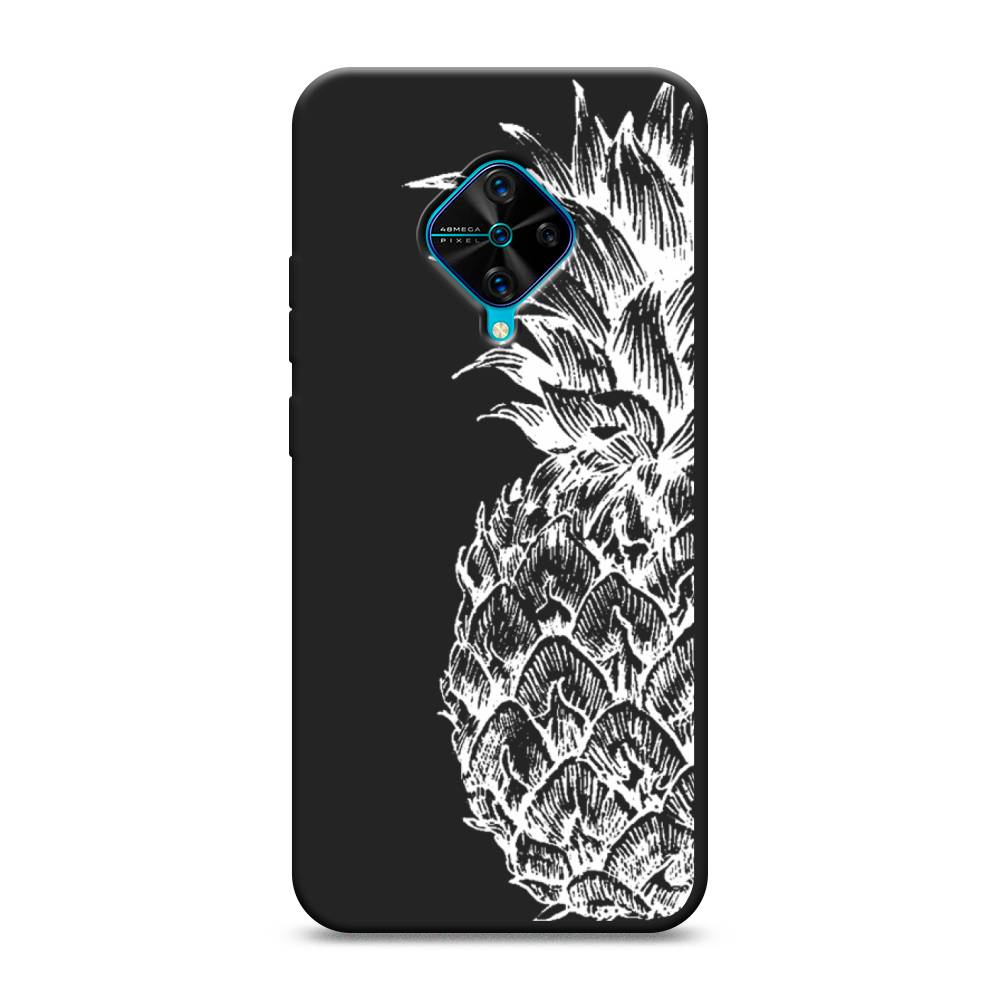 

Чехол Awog на Vivo V17/Y9s "Ананас графика белая", Разноцветный, 261552-1