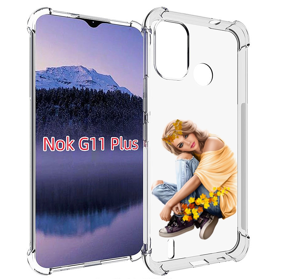 

Чехол MyPads девушка-в-цветочками женский для Nokia G11 Plus, Прозрачный, Tocco
