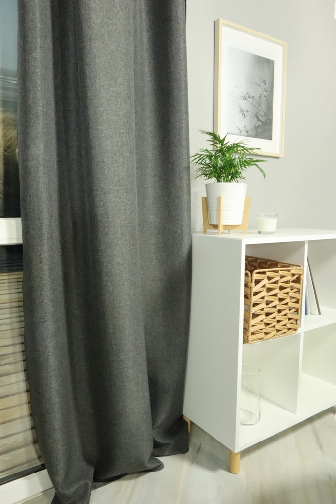 Штора Linen Way 145х260 полиэфир Савана цвет графит 920₽