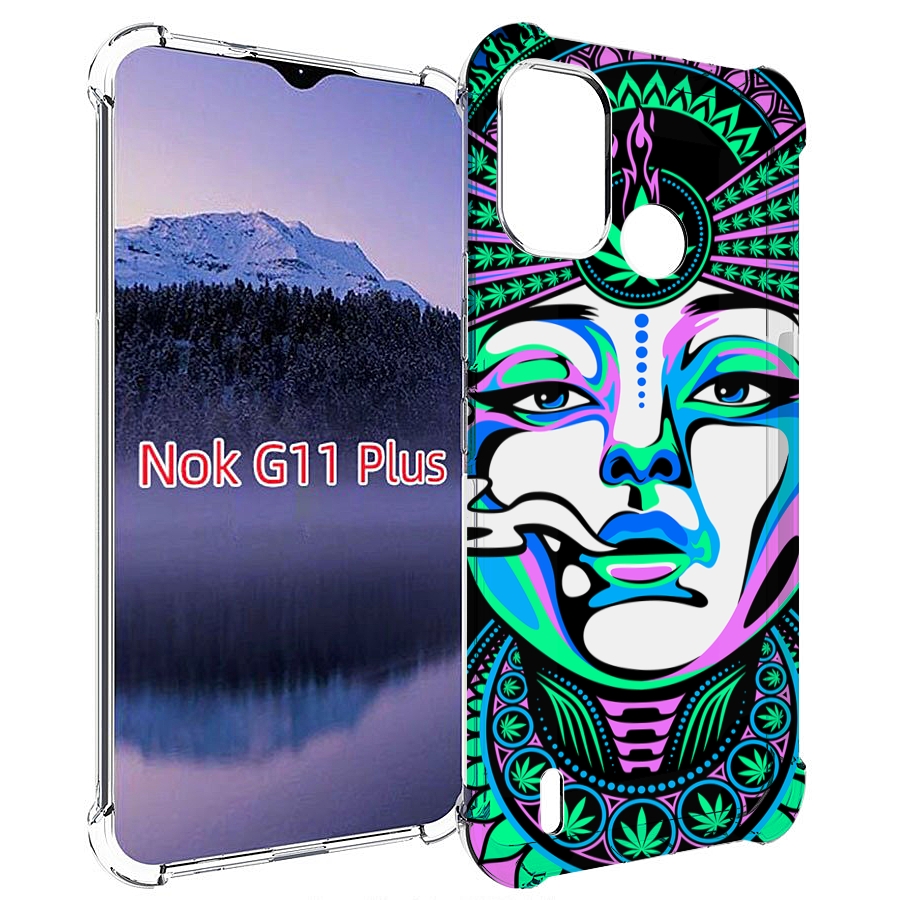 

Чехол MyPads девушка-любит-траву-абстракция для Nokia G11 Plus, Прозрачный, Tocco