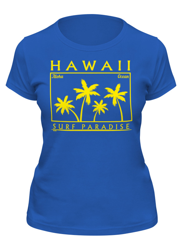Футболка женская Printio Hawaii синяя XL