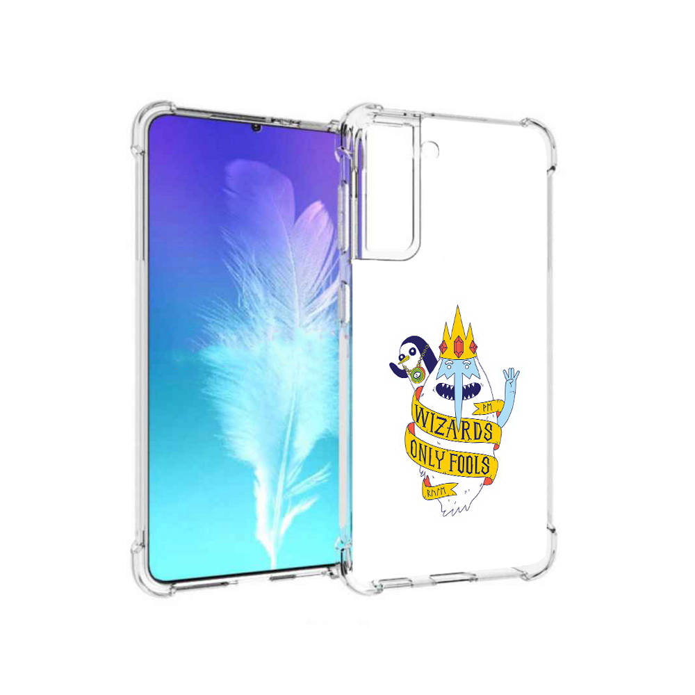 

Чехол MyPads Tocco для Samsung Galaxy S21 время приключений снежный король, Прозрачный, Tocco