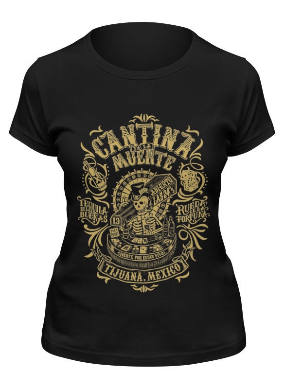 

Футболка женская Printio Mexico черная M, Черный, Mexico