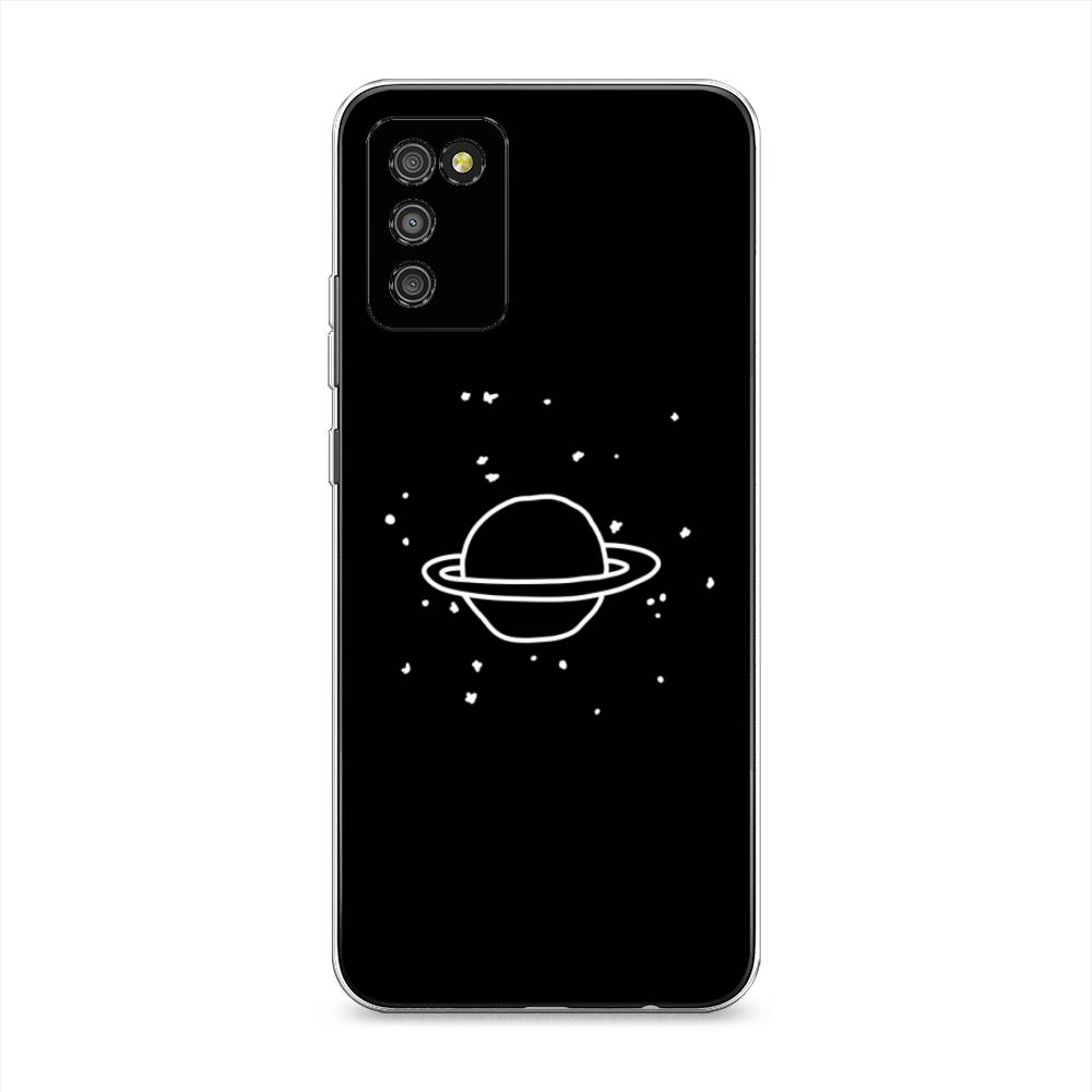

Чехол Awog на Samsung Galaxy A02s / Самсунг A02s "Дудл Юпитера", Белый;черный, 2102350-4