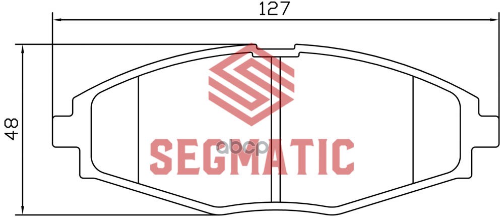 Колодки тормозные SEGMATIC SGBP2617 SEGMATIC