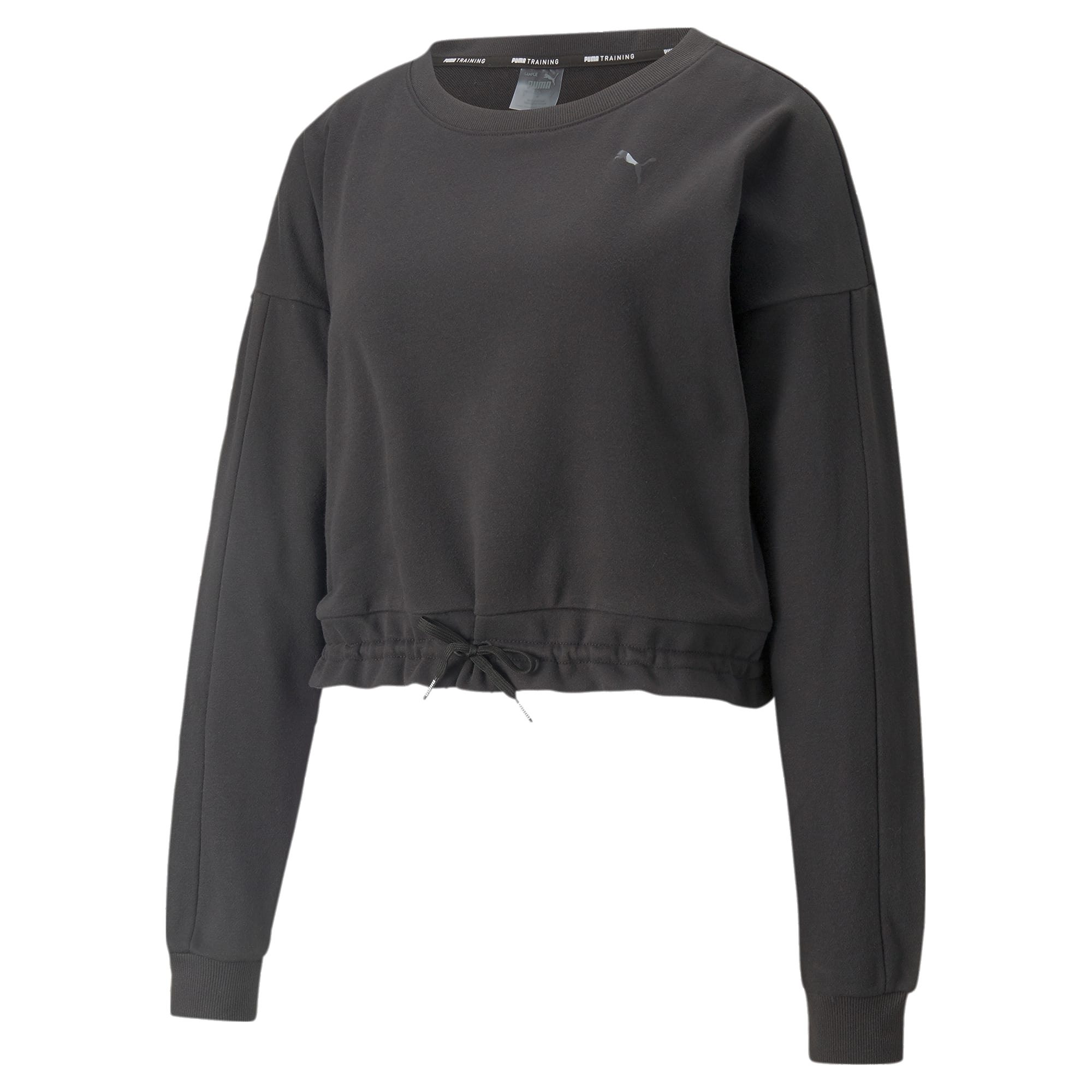 

Свитшот женский PUMA Train French Terry Crew Sweatshirt черный S, Train French Terry Crew Sweatshirt