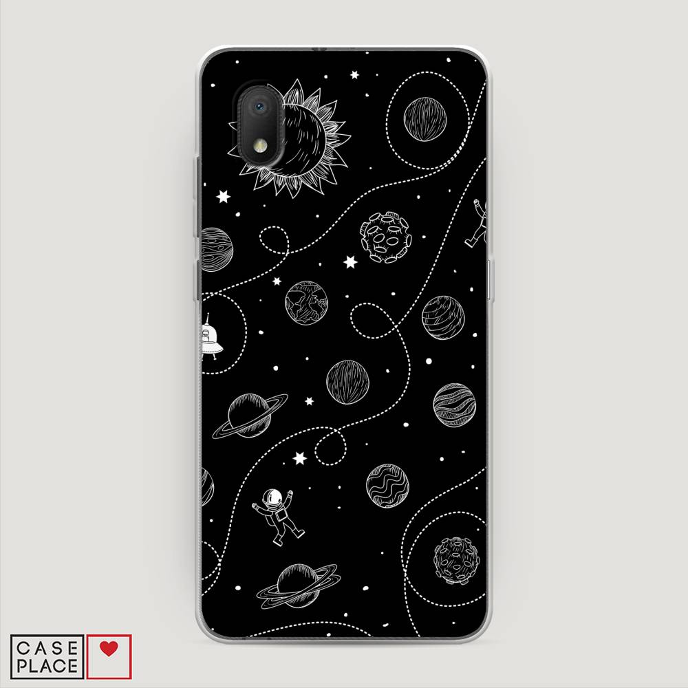 

Чехол Awog на Alcatel 1A (2020) 5002F / Алкатель 1A (2020) 5002F "В невесомости", 171050-4