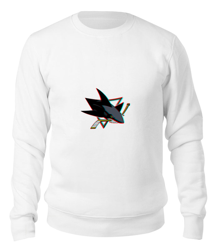 

Свитшот унисекс Printio San jose sharks белый M, San jose sharks