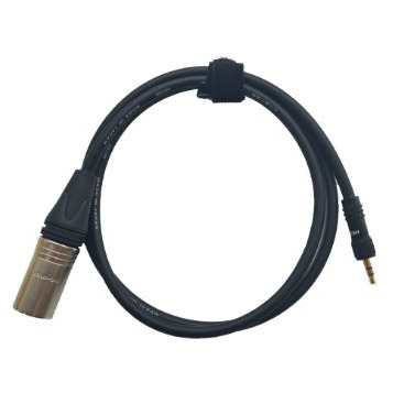 Кабель GS-PRO CL 100 miniJackSt-screw- XLR3M Black  0,5 м