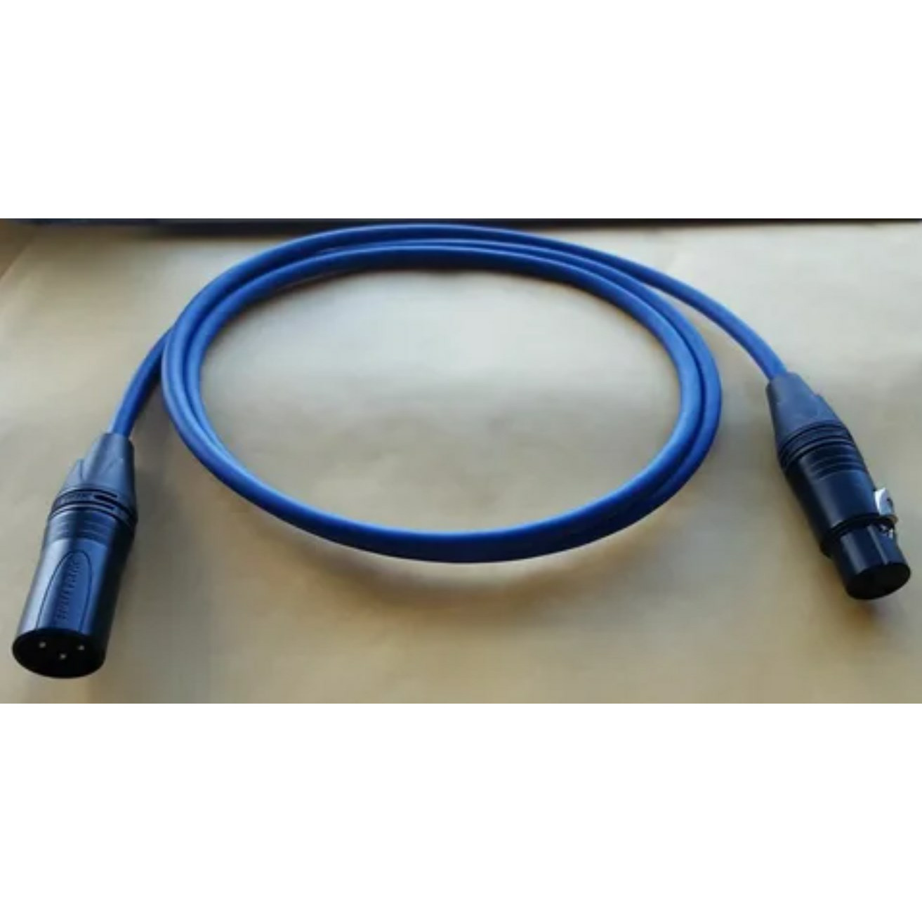 Кабель аудио 1xXLR - 1xXLR GS-PRO XLR3F-XLR3M blue 1m