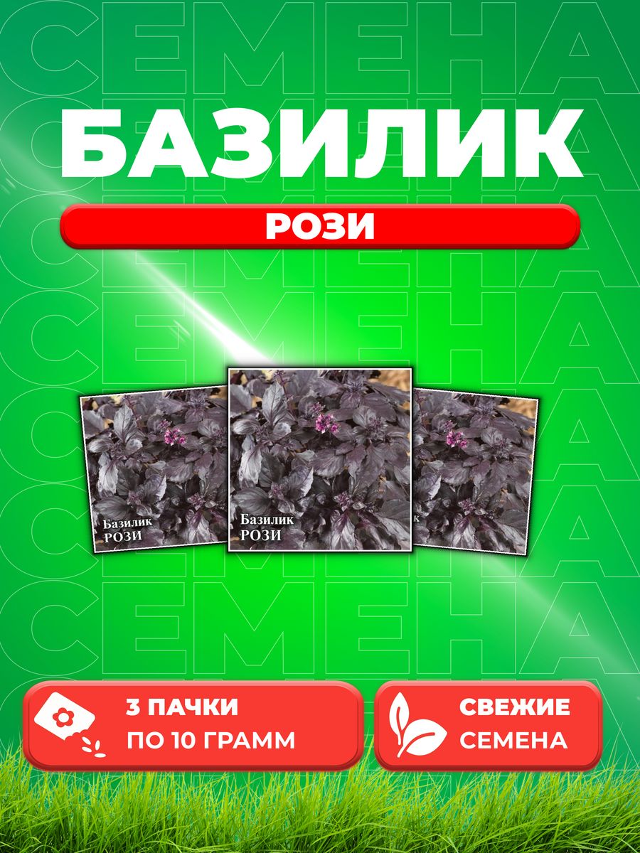 

Семена Семена Базилик Рози 10г. Гавриш(3уп)