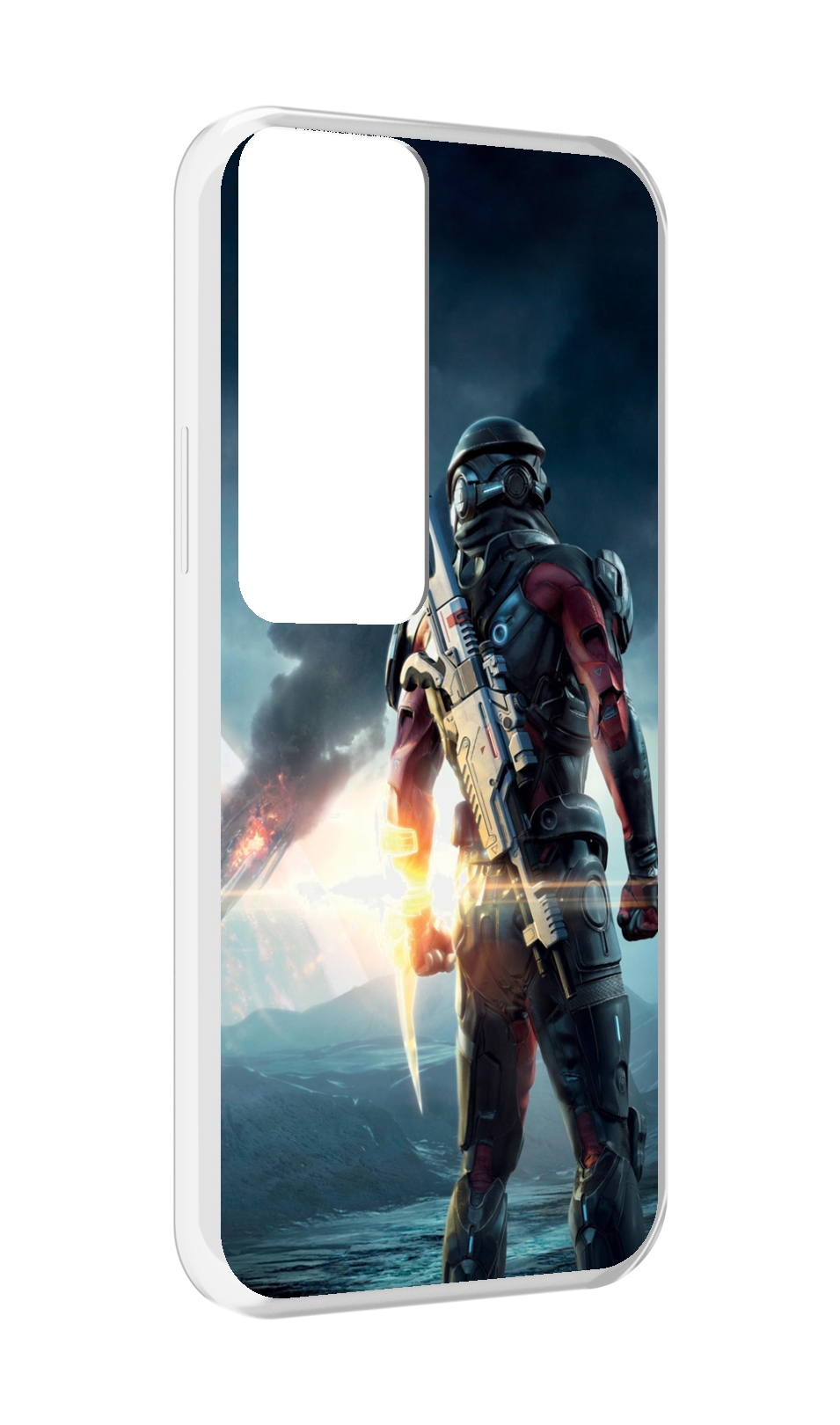 

Чехол MyPads Mass Effect Andromeda Ryder для Tecno Pova Neo 2, Прозрачный, Tocco