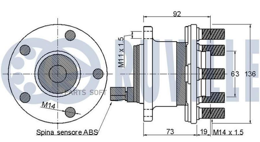 

Ступица Колеса В Сборе Ford Galaxy Ii 06-15/S-Max 06-14