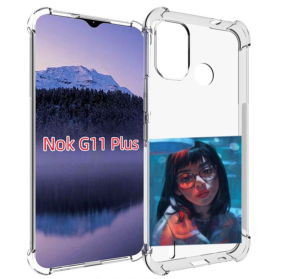 

Чехол MyPads девушка-под-красным-светом для Nokia G11 Plus, Прозрачный, Tocco