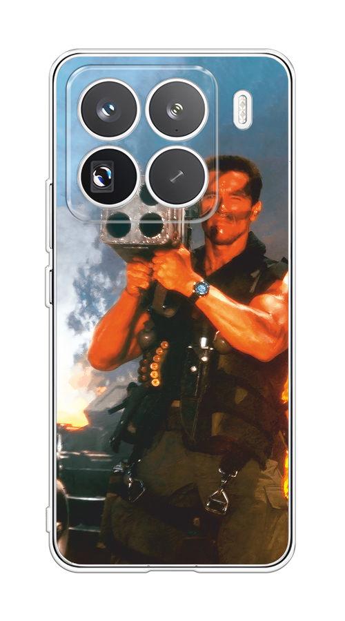 

Чехол на Xiaomi 15 Pro Арнольд Шварцнеггер с базукой, Голубой;коричневый, 323750-1