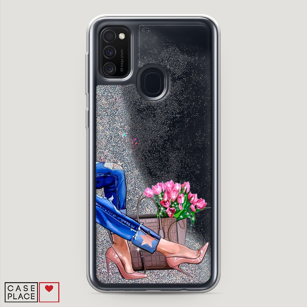 

Чехол Awog на Samsung Galaxy M21 "Каблучки", Разноцветный, 29791-1