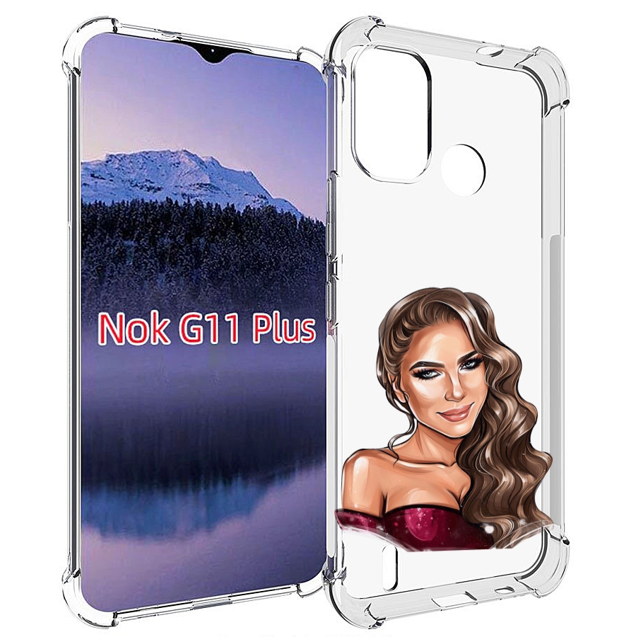 

Чехол MyPads девушка-с-улыбкой женский для Nokia G11 Plus, Прозрачный, Tocco