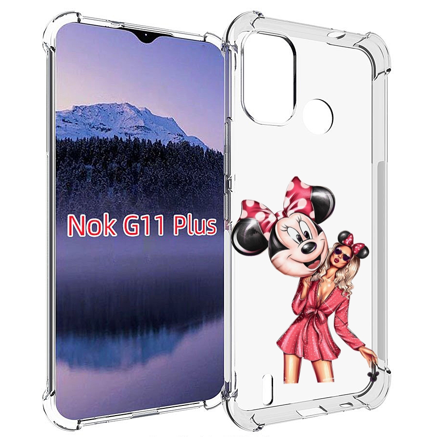 

Чехол MyPads девушка-с-шариком женский для Nokia G11 Plus, Прозрачный, Tocco