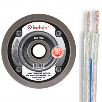 

Кабель акустический с катушки двухжильный Belsis BW7705, BW7705