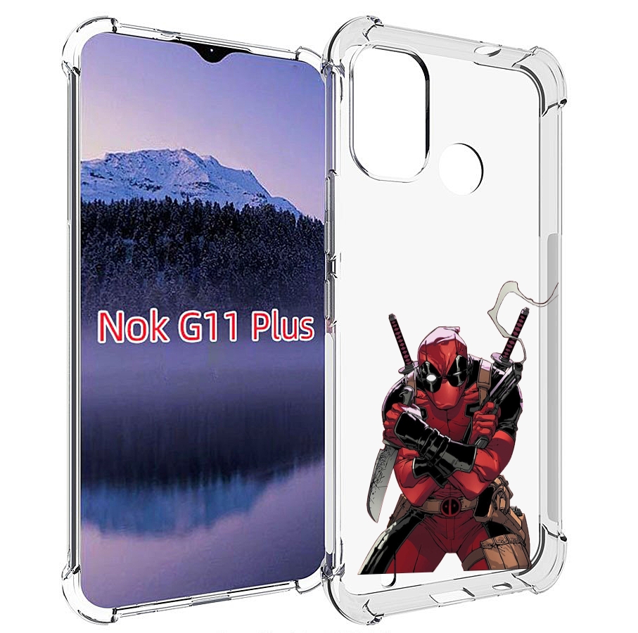 

Чехол MyPads дедпул-подмигивает для Nokia G11 Plus, Прозрачный, Tocco