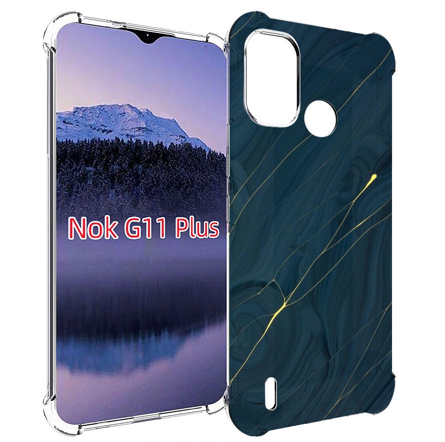

Чехол MyPads дерево с золотыми трещинами для Nokia G11 Plus, Прозрачный, Tocco