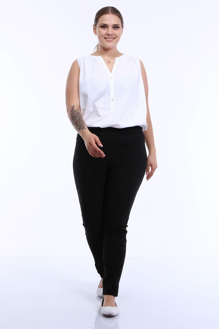 

Брюки женские My Line Moda 1410 черные 44 RU (товары доставляются из-за рубежа), 1410