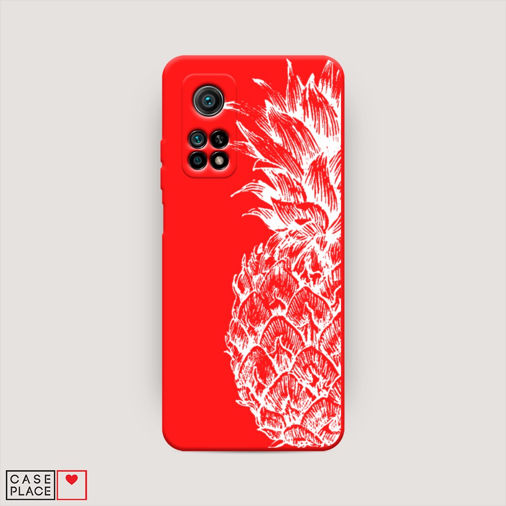 

Чехол Awog на Xiaomi Mi 10T/Mi 10T Pro "Ананас графика белая", Разноцветный, 39353-1