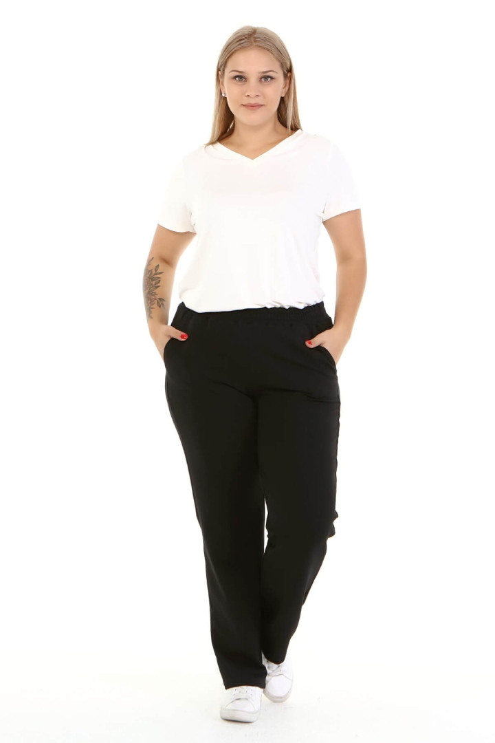 

Брюки женские My Line Moda 1446 черные M (товары доставляются из-за рубежа), 1446
