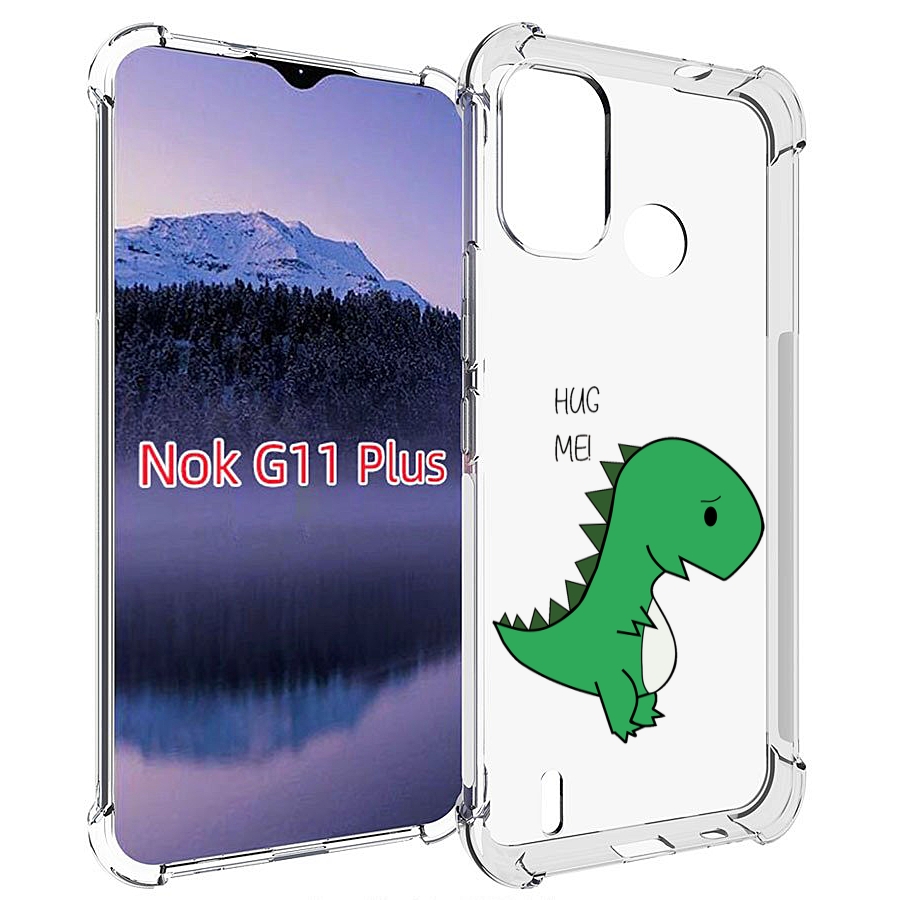 

Чехол MyPads динозаврик для Nokia G11 Plus, Прозрачный, Tocco