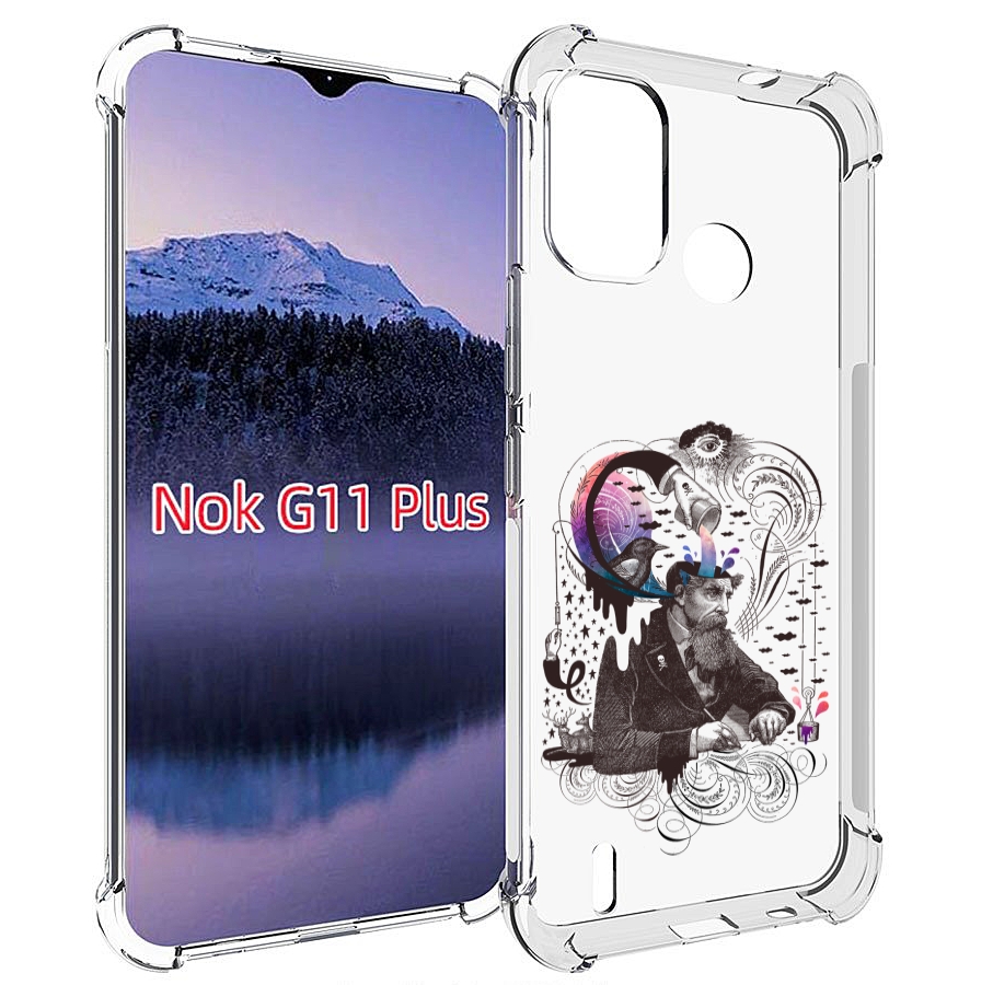 

Чехол MyPads абстракция думающий мужчина для Nokia G11 Plus, Прозрачный, Tocco