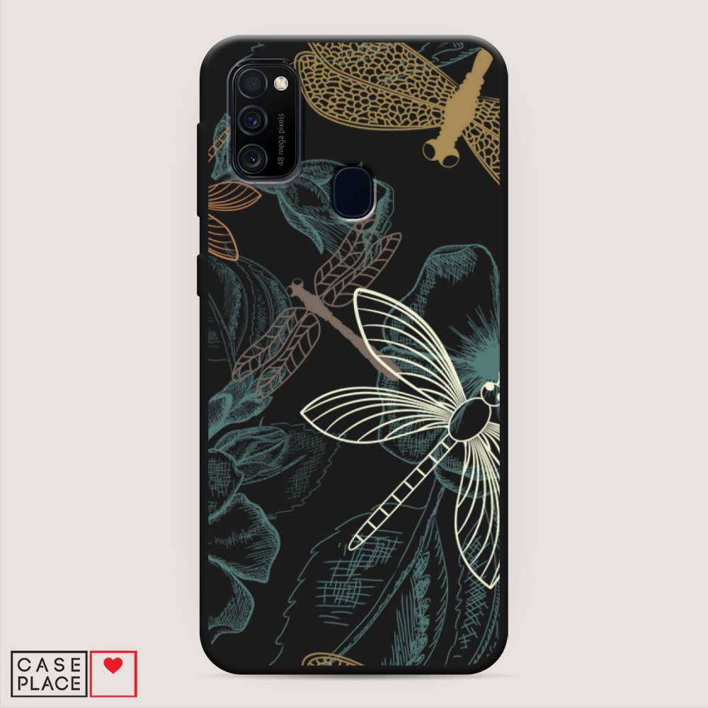 

Чехол Awog на Samsung Galaxy M21/M30s "Тени стрекоз", Разноцветный, 29752-1