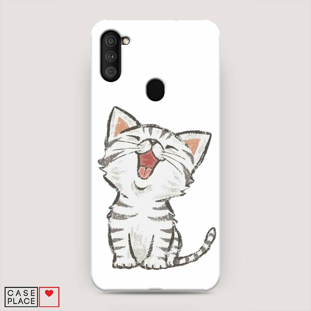 

Пластиковый чехол "Котенок рисованный" на Samsung Galaxy M11, 2100620-1