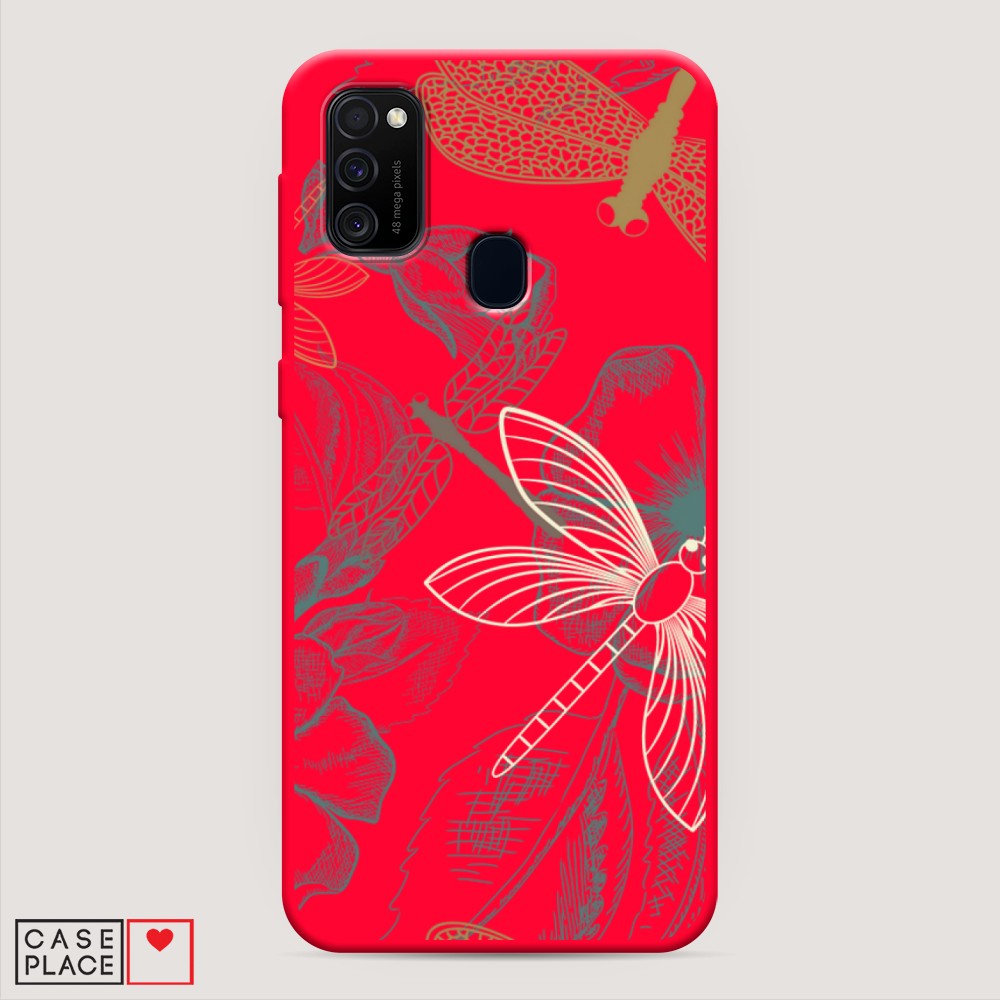 

Чехол Awog на Samsung Galaxy M30s/M21 "Тени стрекоз", Разноцветный, 29853-1