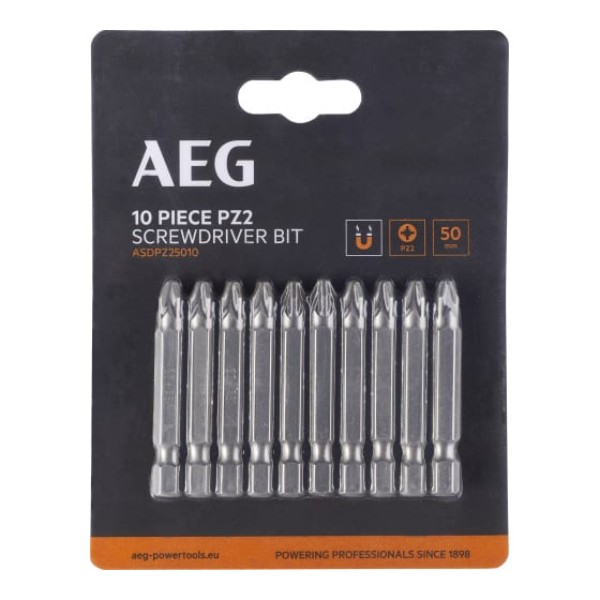 

AEG Биты 10шт.РZ2x50mm ASDPZ25010 4932479508